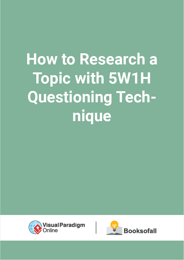 How to Research a Topic with 5W1H Questioning Technique