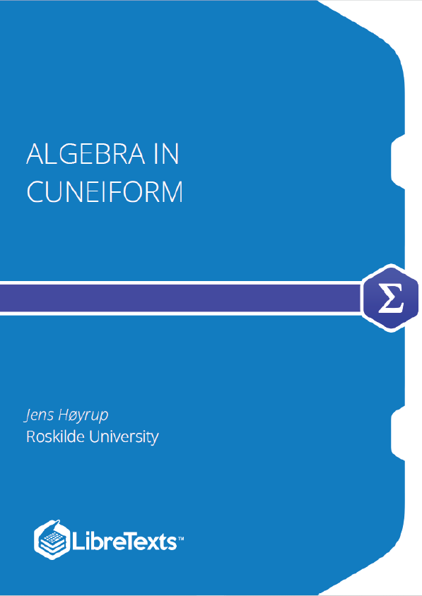 Algebra in Cuneiform (Høyrup)