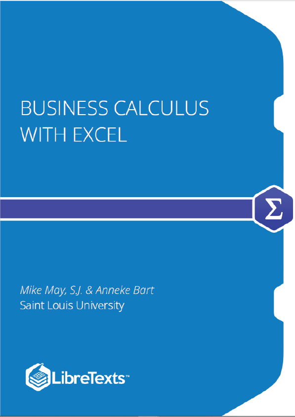 Business Calculus with Excel (May and Bart)