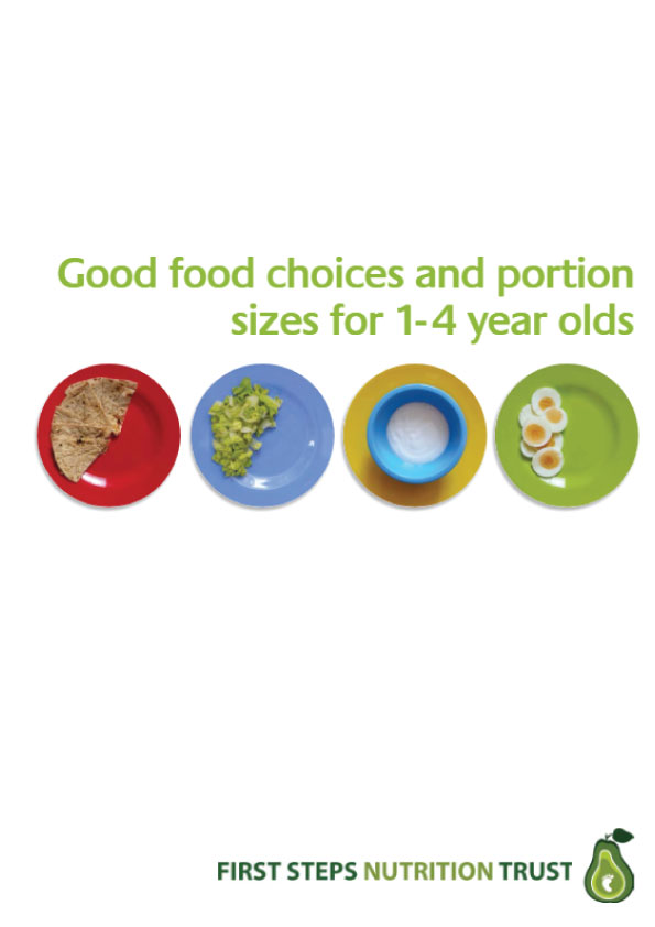 Good Food Choices And Portion Sizes For 1-4 Year Olds