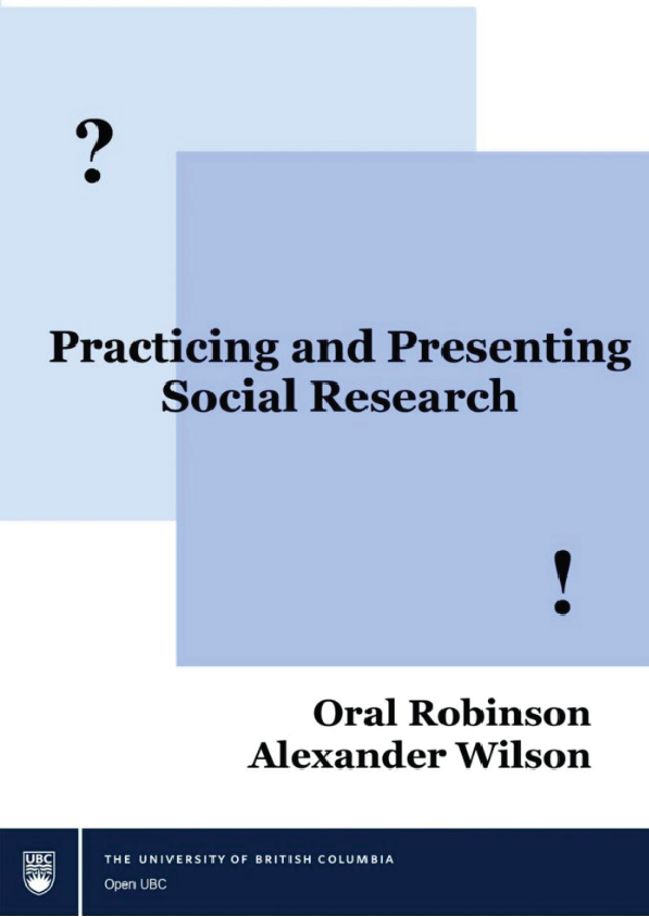 Practicing and Presenting Social Research