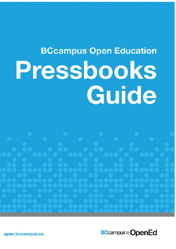 Pressbooks Guide