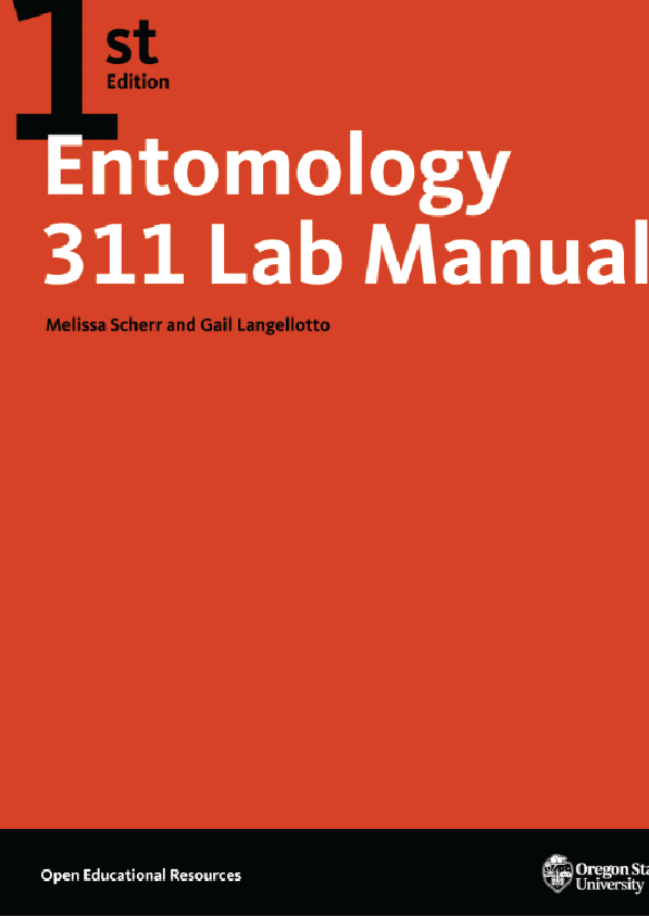 Entomology 311 Lab Manual