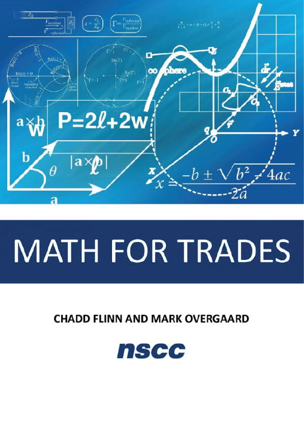 Math for Trades Volume 1