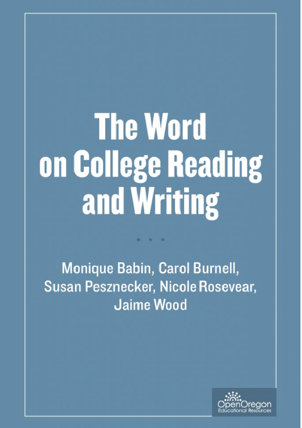 The Word on College Reading and Writing